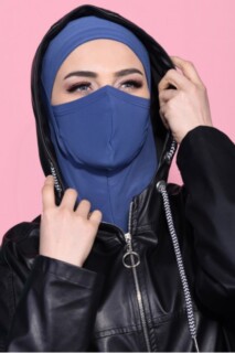 Masked Sport Hijab Indigo