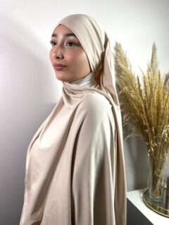Prêt à enfiler - crème noisette - Hijab