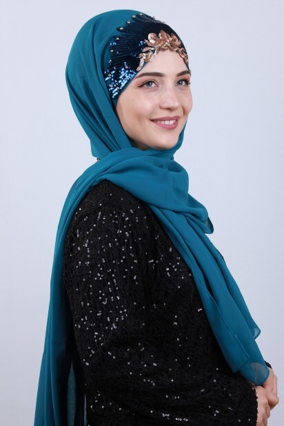تصميم أميرة شال أسود - Hijab