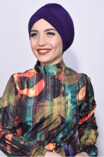 Bonnet De Piscine Violet - Hijab