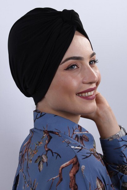 Bonnet Dolama Noir - Hijab