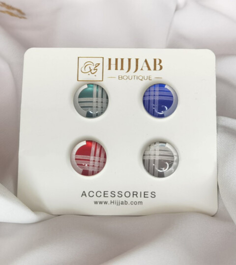 4 pièces (4 paires) islam femmes écharpes broche magnétique broche - Hijab