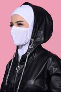 Masked Sport Hijab White