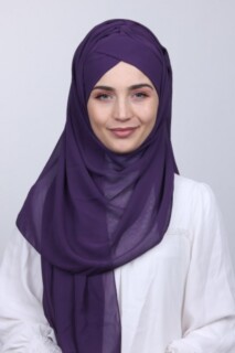 Bonnet Châle Violet Foncé - Hijab