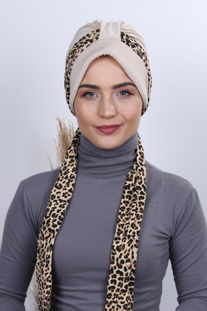 Scarf Hat Bonnet Beige - 100284984 - Hijab