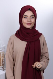 Medina Silk Shawl Claret Red 100285382 - Hijab