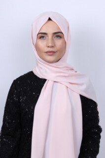Châle soie de médine Rose Poudré - Hijab