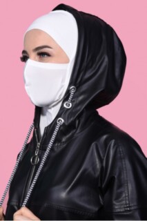 Masked Sport Hijab Ecru