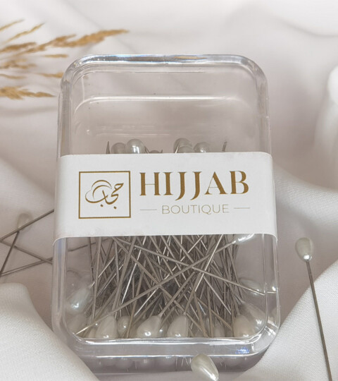 50 pcs Hijab Needle Pin - White