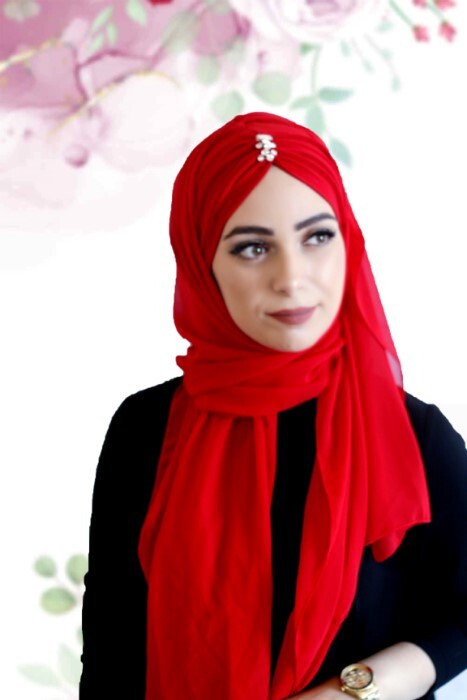 احمر غامق - كود: 62-12 - Hijab