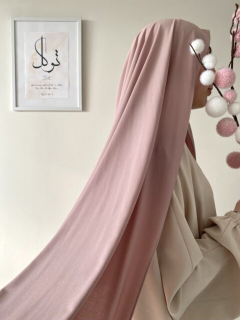 Maxi jersey sandy hijjab®️ Création - Rose perle - Hijab