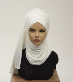 Pleated Shawl Bonnet - 100283170 - Hijab