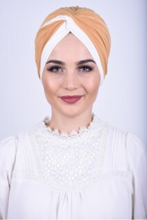Bicolore Vera Bone Jaune moutarde - Hijab