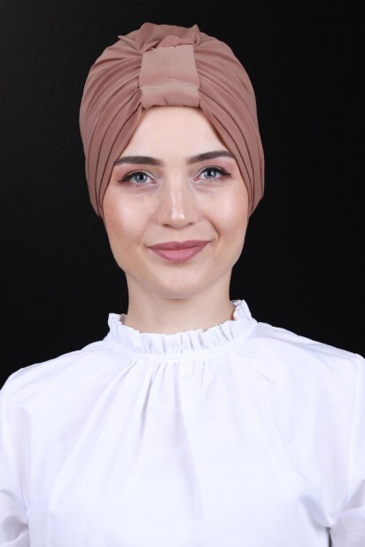 Double-Sided 3-Striped Bonnet Tan - 100285273 - Hijab