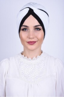 بونيه بلونين أبيض - Hijab