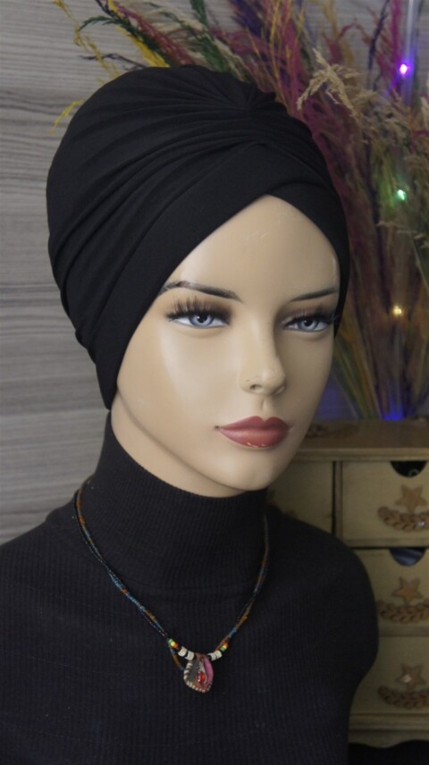 تقاطع بونيه أسود - Hijab