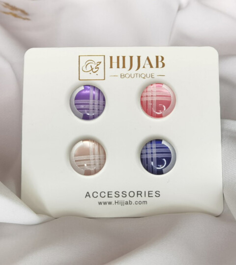 4 pièces (4 paires) islam femmes écharpes broche magnétique broche - Hijab