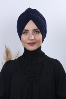 اتجاهين روز عقدة العظام الأزرق الداكن - Hijab