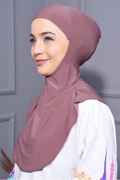 Neck Collar Hijab Dried Rose