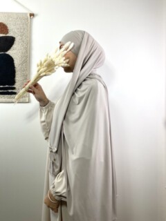 Ready To Wear - جيرسي ساندي بريميوم روز - Hijab