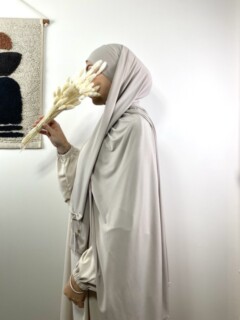 Ready To Wear - Hijab prêt à nouer nude rosé - Hijab