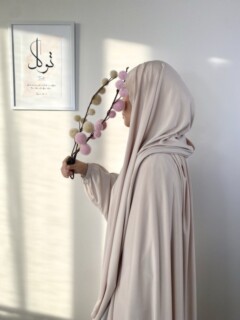 Shawl - Sandy Premium 2 Mètres Beige - Hijab