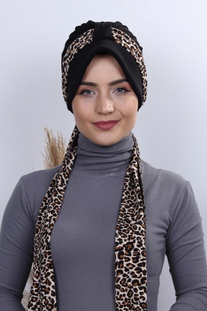 Scarf Hat Bonnet Black - 100284995 - Hijab