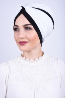 Two Color Vera Bonnet White