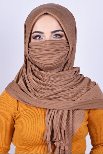 شال مقنع تان - Hijab