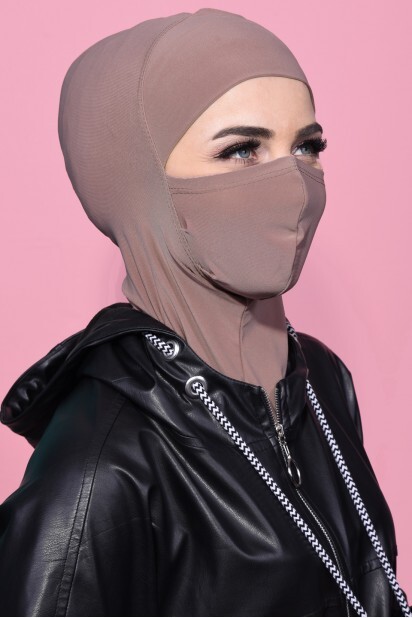 Masked Sport Hijab Outdoor Mink