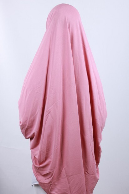 5XL Veiled Hijab Powder Pink
