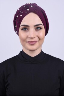 Nacré Dolama Bonnet Prune - Hijab