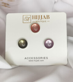 3 Pcs ( 3 pair ) Islam Women Scarves Magnetic Brooch Pin 100298864 - Hijab