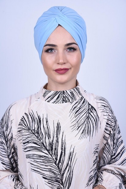Bonnet extérieur Vera Bleu bébé - Hijab