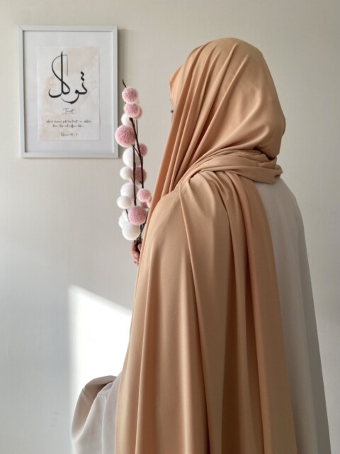 Maxi Jersey Sandy Hijjab®️ Creation - Peach 100357915