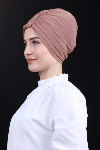 Double-Sided 3-Striped Bonnet Tan