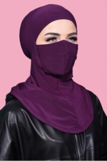 ملابس رياضية ملثمين الحجاب البرقوق - Hijab