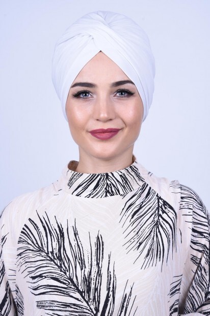 Bonnet extérieur Vera Blanc - Hijab