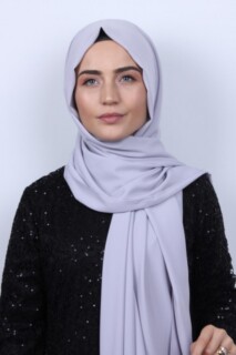 Medina Silk Shawl Silver Gray 100285386 - Hijab