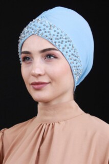 Pearl Stone Bonnet Baby Blue