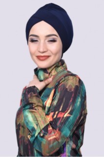 قبعة المسبح كحلي - Hijab