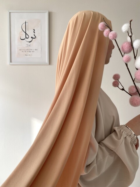 Maxi Jersey Sandy Hijjab®️ Creation - Peach 100357915