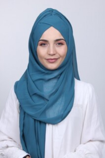 Bonnet Châle Bleu Pétrole - Hijab