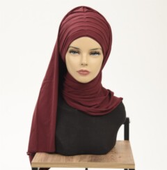 Pleated Shawl Bonnet - 100283171 - Hijab