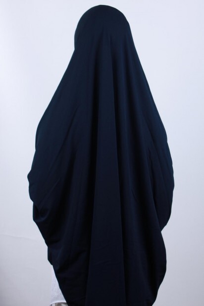5XL Veiled Hijab Navy