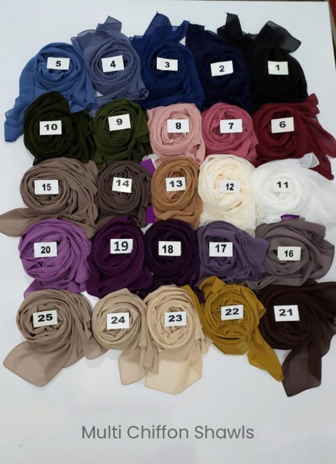 Chiffon With Satin-Tie-Bonnet - 10 pcs in Box 100352676