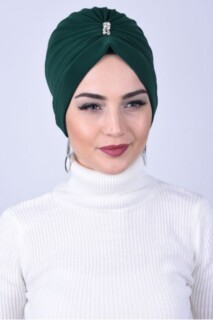 Pierre du Milieu Bijou Os Vert Émeraude - Hijab