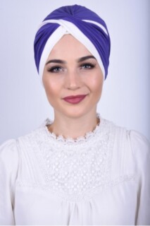 Bicolore Vera Bone Lilas - Hijab