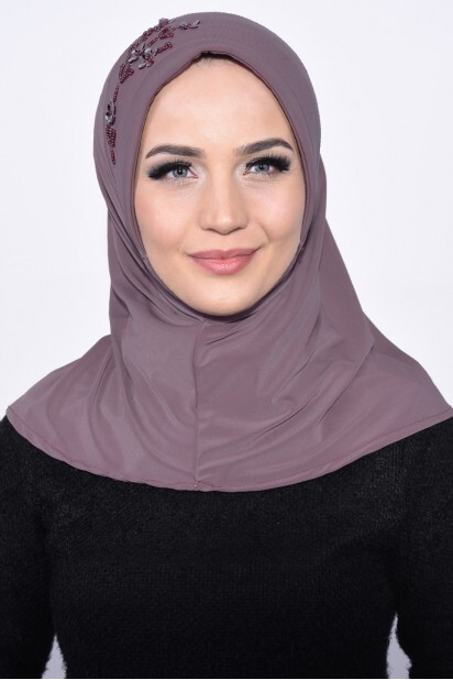 عملي الترتر الحجاب أرجواني - Hijab