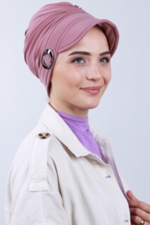 Buckled Hat Bonnet Dried Rose - 100285182 - Hijab